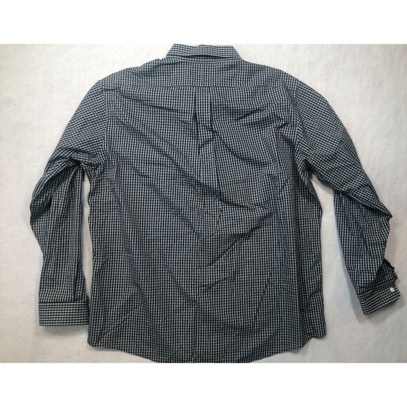 L.L. Bean Long Sleeve Shirt Blue White Plaid Check Button Down 0 WT48 Men's XL - Picture 2 of 6